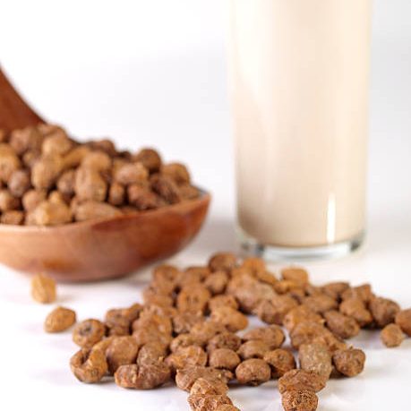 Tiger nuts and horchata. Horchata is a drink, made with the juice of tiger nuts and sugar.  Native from Valencia – Spain, it is a refreshing drink, often accompanied with long thin buns called “fartons”.